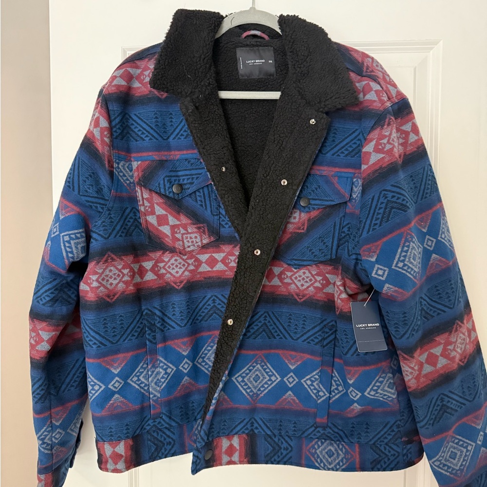 Lucky Brand Multicolor Geometric Jacket